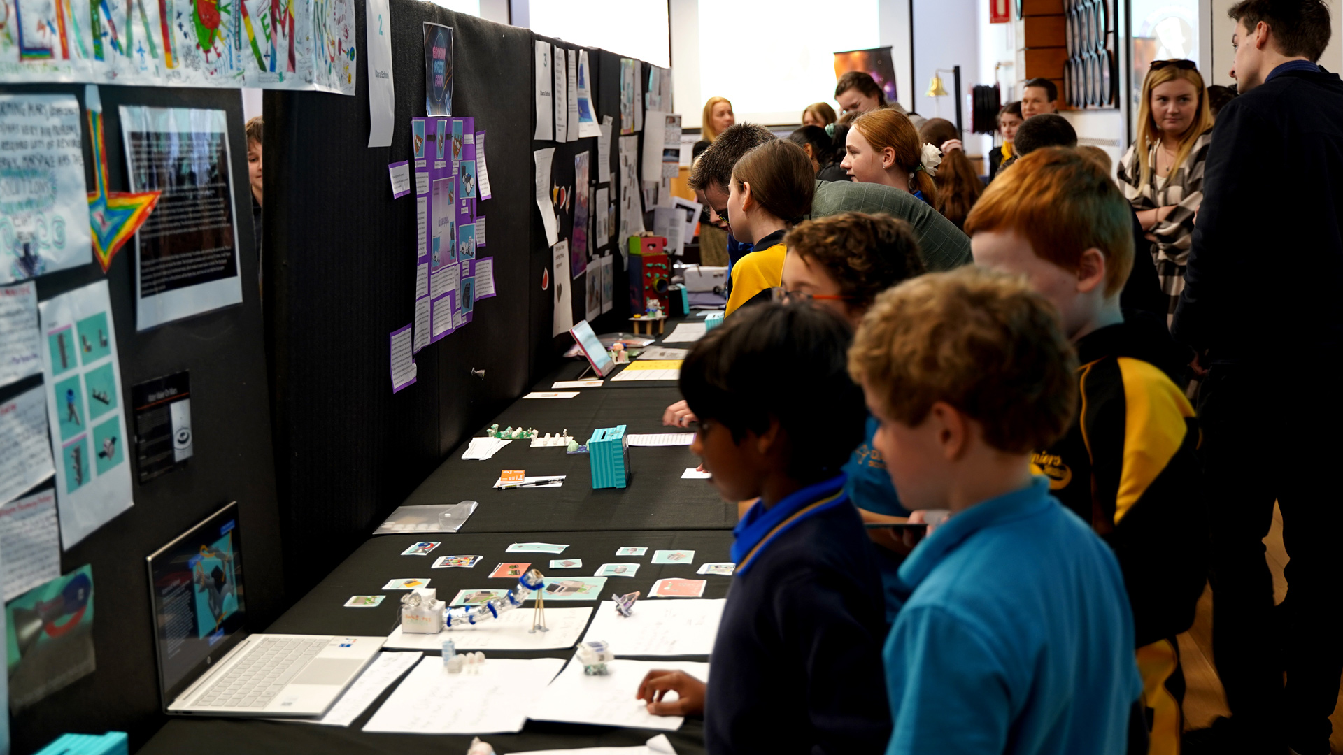 Students at the Kids in Space Adelaide showcase